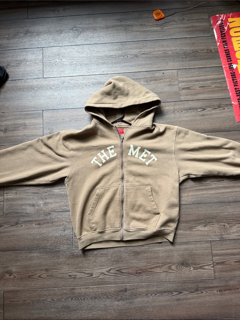 PacSun Tan 'THE MET' Zip-Up Hoodie